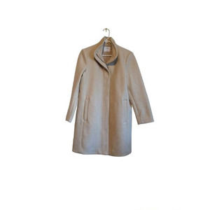 Medium Petite Old Navy wool blend white coat full zip great fall/winter coat